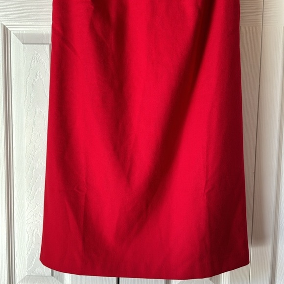 Vineyard Vines red ruffle flutter sleeve a-line sheath dress sz 8 - Picture 6 of 15